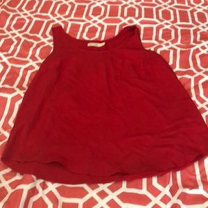 Red tank top